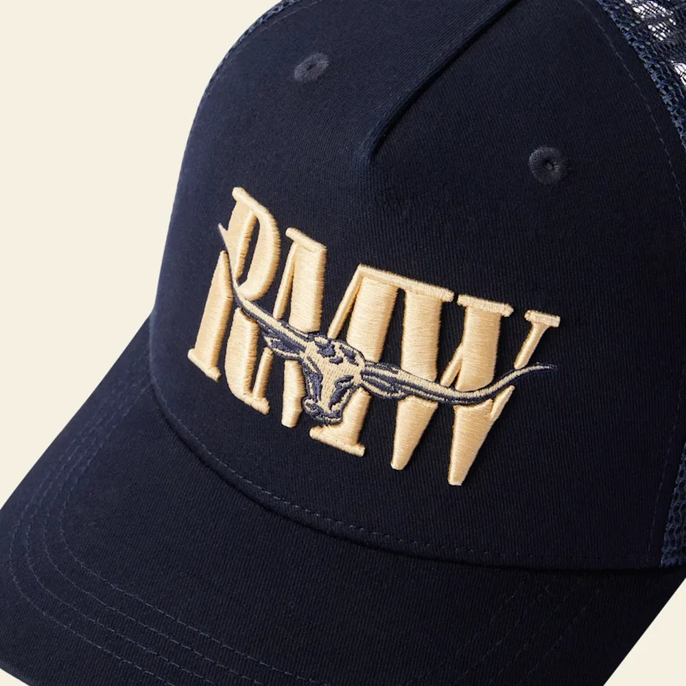 R.M.Williams RMW Steers Head Trucker Cap (Navy)