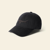 R.M.Williams Longhorn Twill Cap (Black Wash)