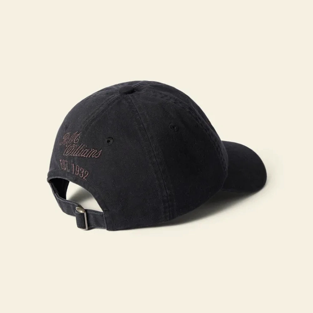 R.M.Williams Longhorn Twill Cap (Black Wash)