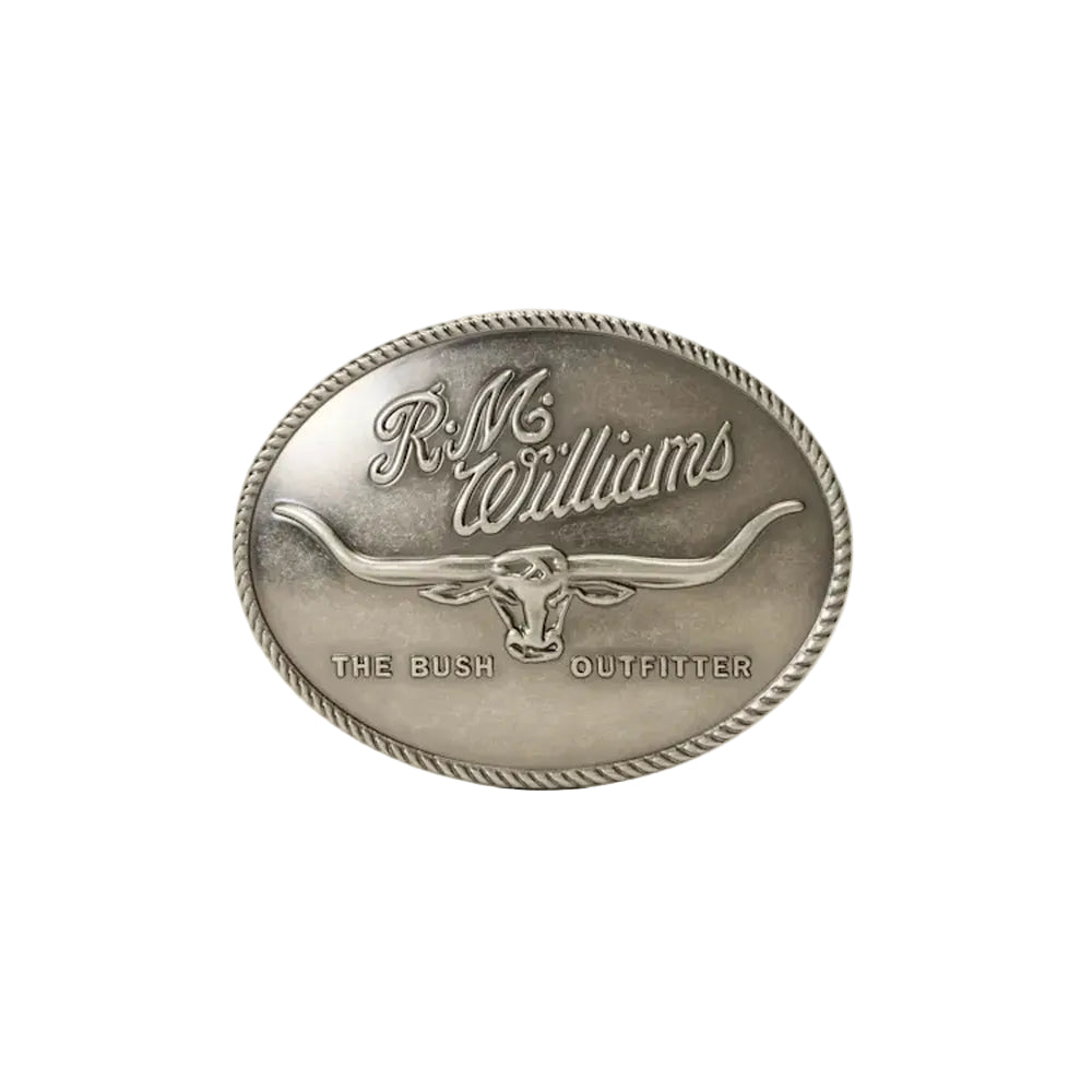 R.M.Williams Trophy Buckle (Antique Silver)