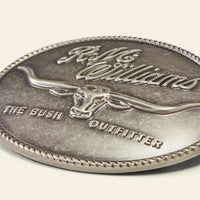 R.M.Williams Trophy Buckle (Antique Silver)