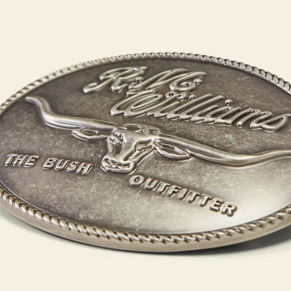 R.M.Williams Trophy Buckle (Antique Silver)