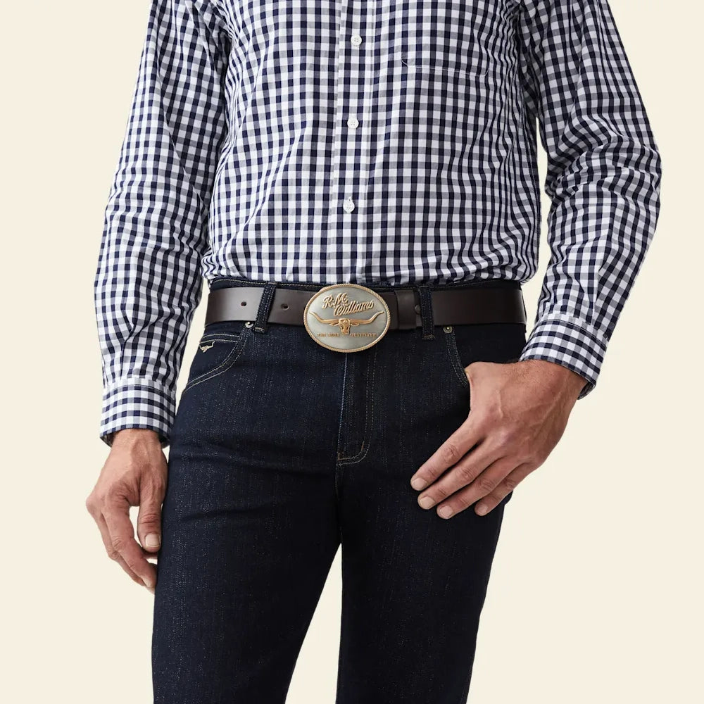 R.M.Williams Trophy Buckle (Silver/Gold)
