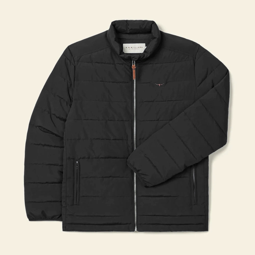 R.M.Williams Mens Rydal Padded Jacket (Black)