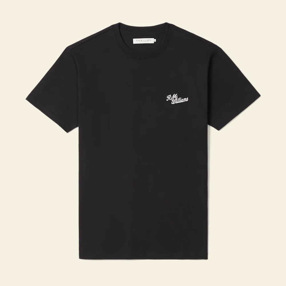 R.M.Williams Mens Byron T-Shirt (Black)