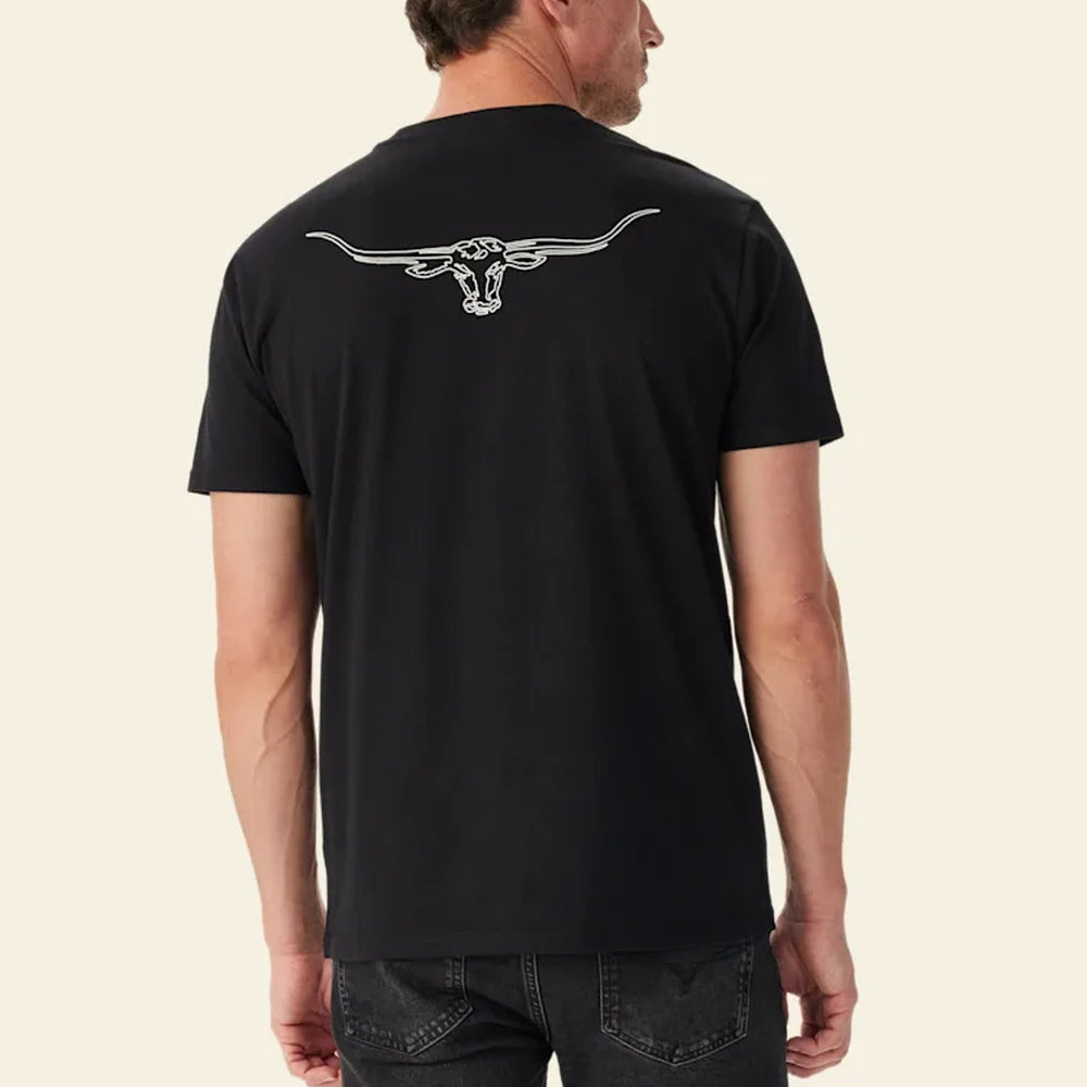 R.M.Williams Mens Byron T-Shirt (Black)