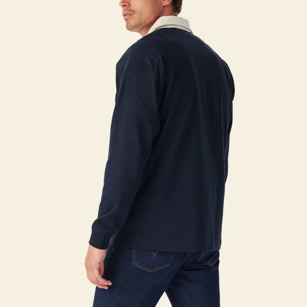 R.M.Williams Mens Classic R.M.W Rugby (Navy)