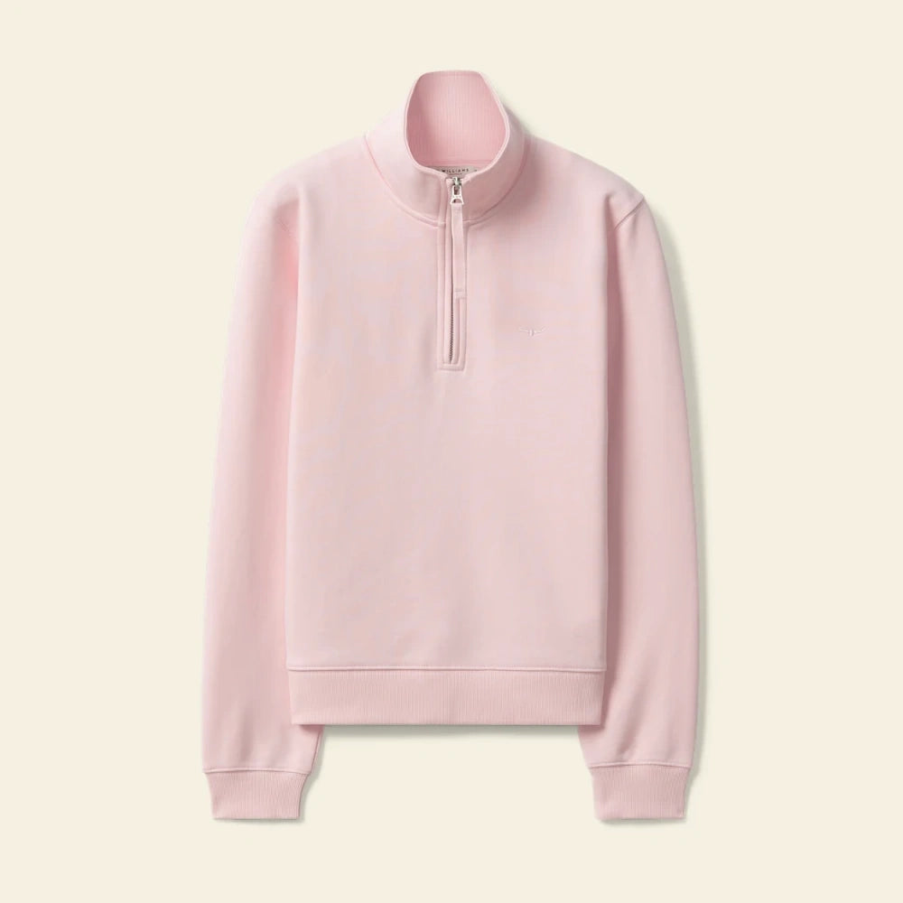 R.M.Williams Womens Trickett 1/4 Zip Sweatshirt (Pink)