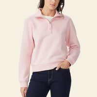 R.M.Williams Womens Trickett 1/4 Zip Sweatshirt (Pink)