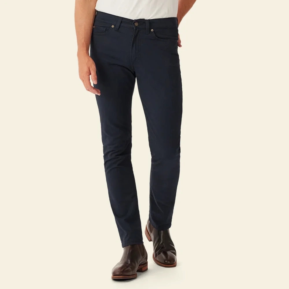 R.M.Williams Mens Victor 5 Pocket Jeans (Navy)