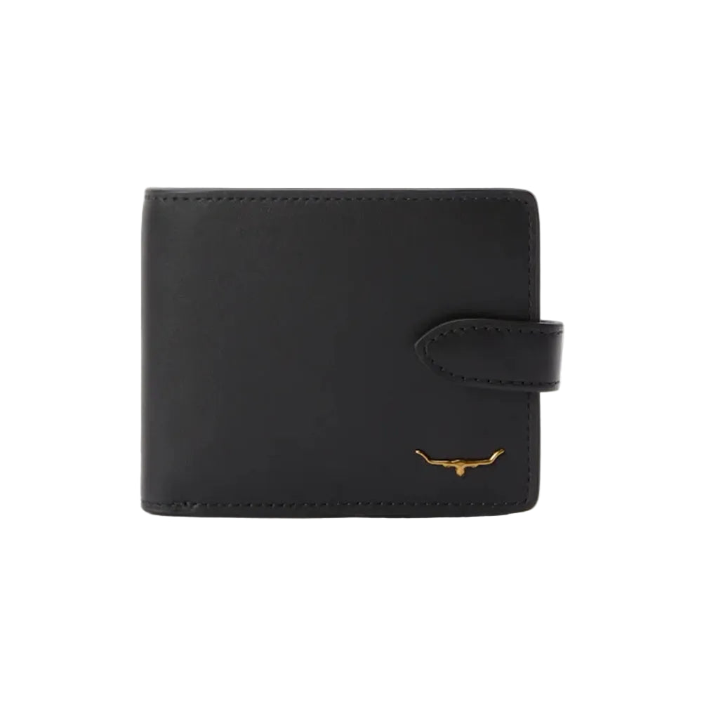 R.M.Williams Wallet with Pocket and Tab (Black)