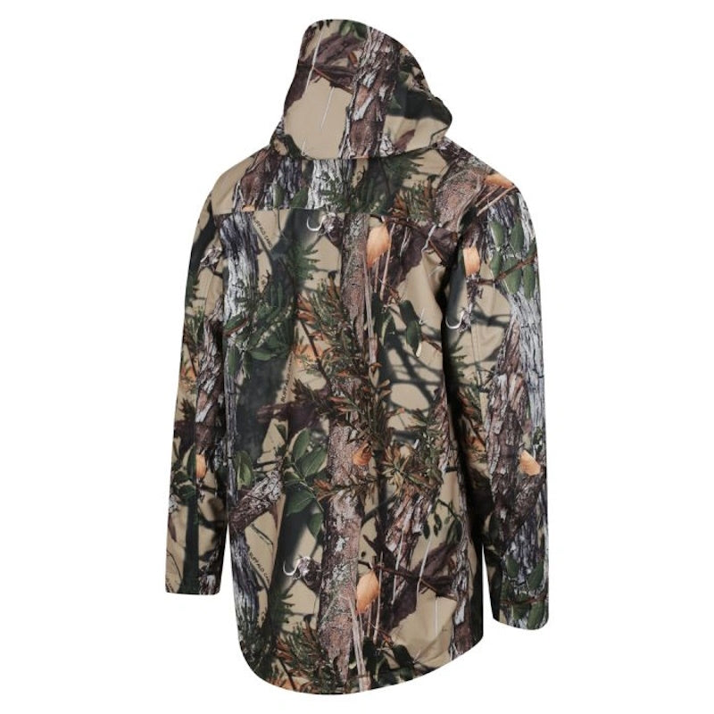 Back of Buffalo Camo Ridgeline Mens Waterproof Spray Jacket