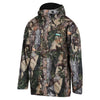 Front of Ridgeline Mens Waterproof Spray Jacket in Buffalo Camo