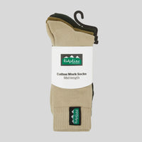 Ridgeline Cotton Mid Length Work Socks