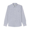 R.M.Williams Mens Collins Button Down Long Sleeve Shirt Regular Fit (Navy/White)