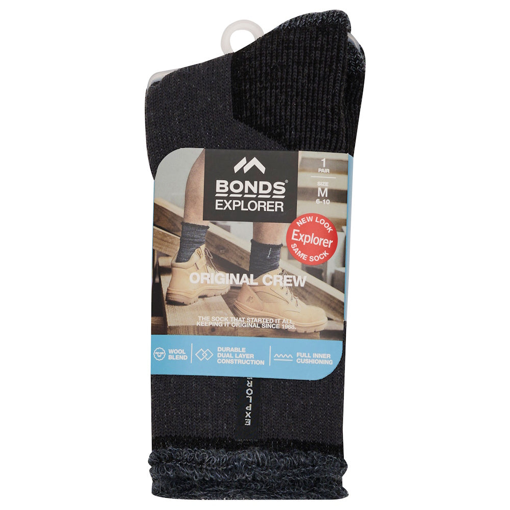 Bonds Explorer Wool Blend Socks in Charcoal