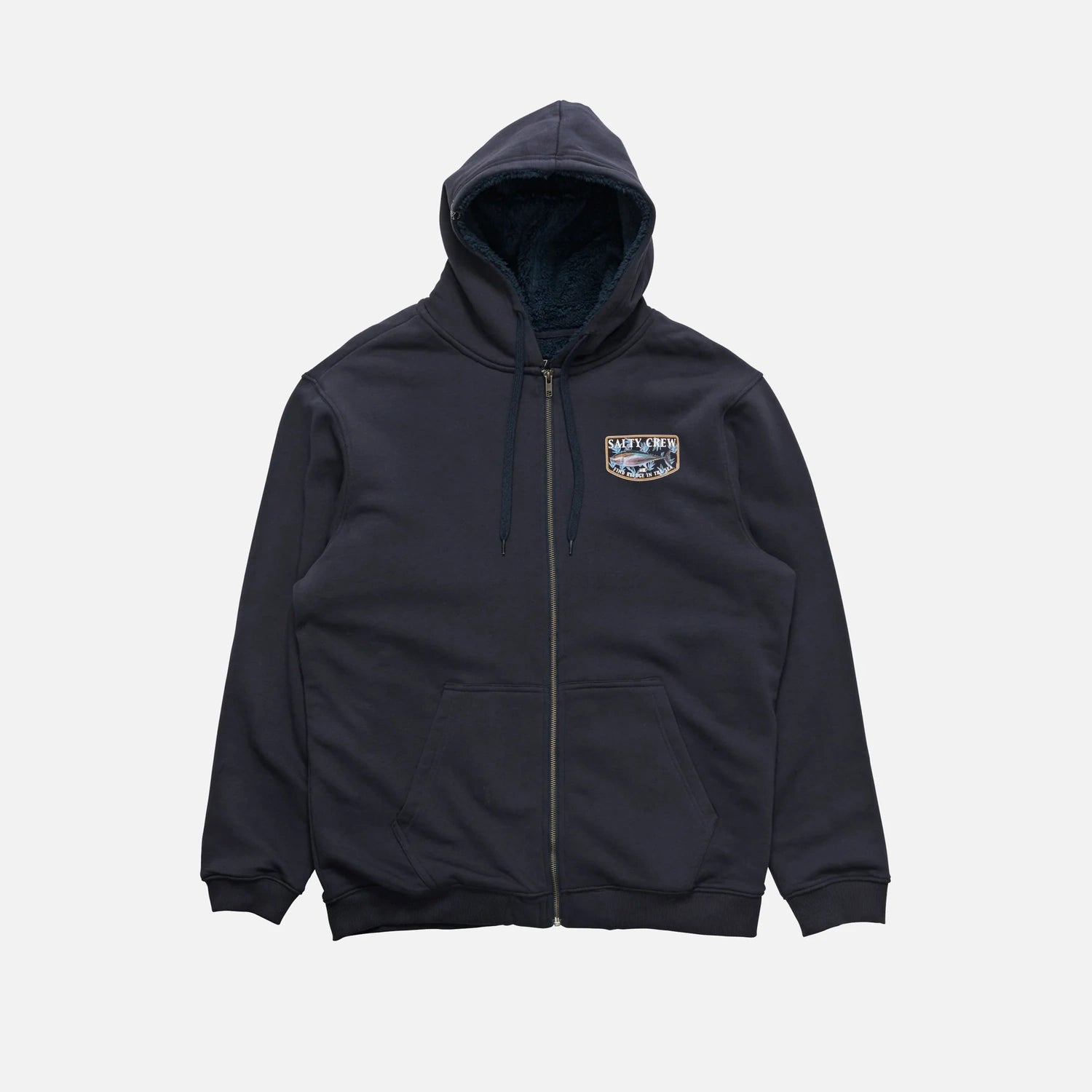 Salty Crew Mens Big Blue Fill Fleece Zip Thru