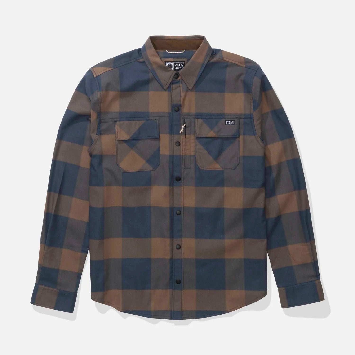Salty Crew Mens Fathom Long Sleeve Tech Flannel