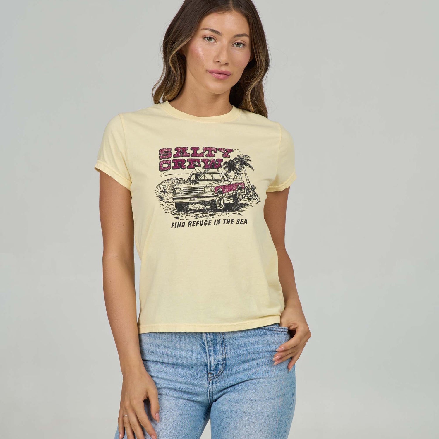 Salty Crew Womens Truck Stop Modern Tee