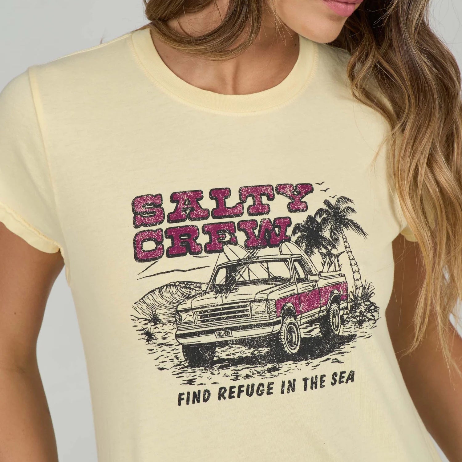 Salty Crew Womens Truck Stop Modern Tee