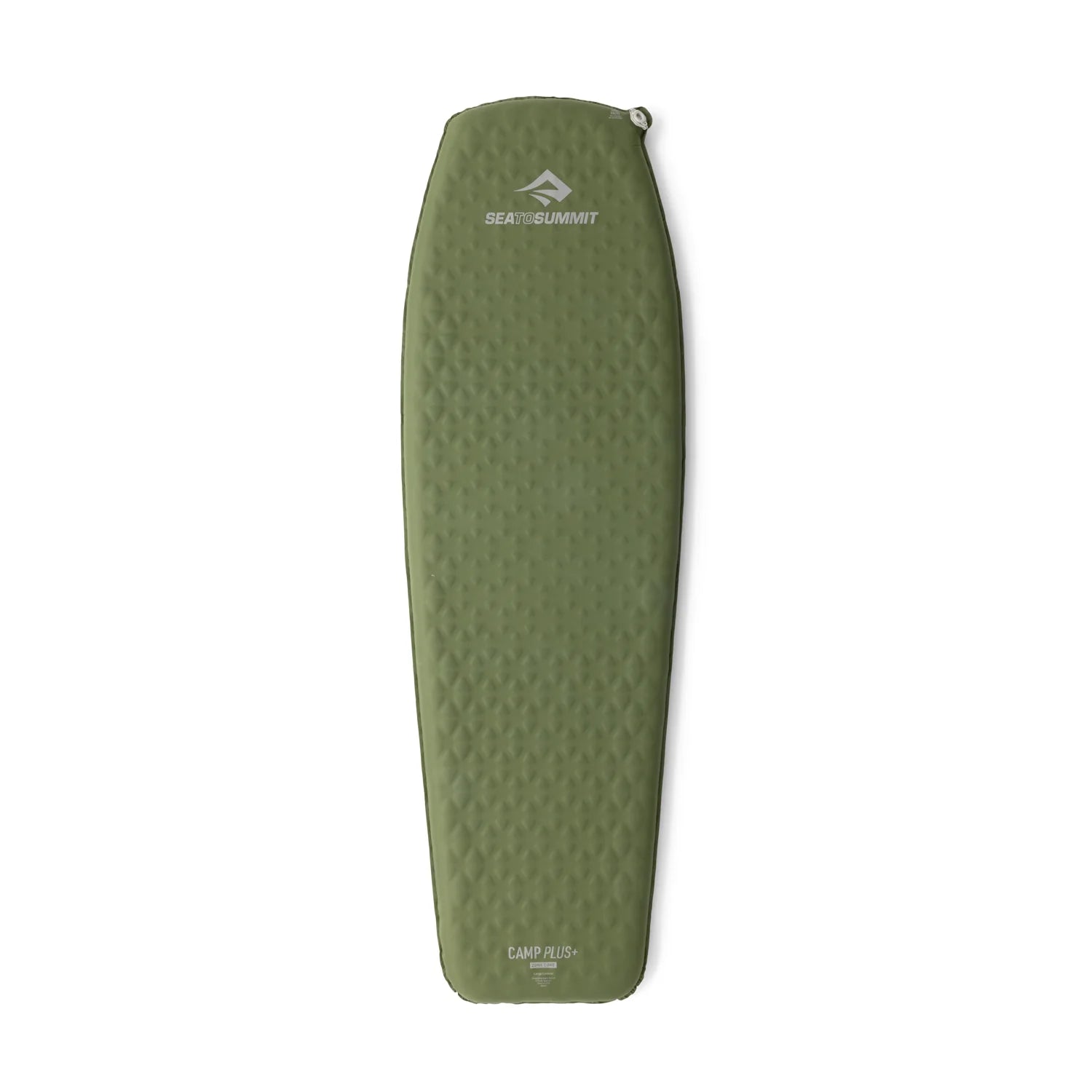 Green camping mattress with Sea to Summit logo