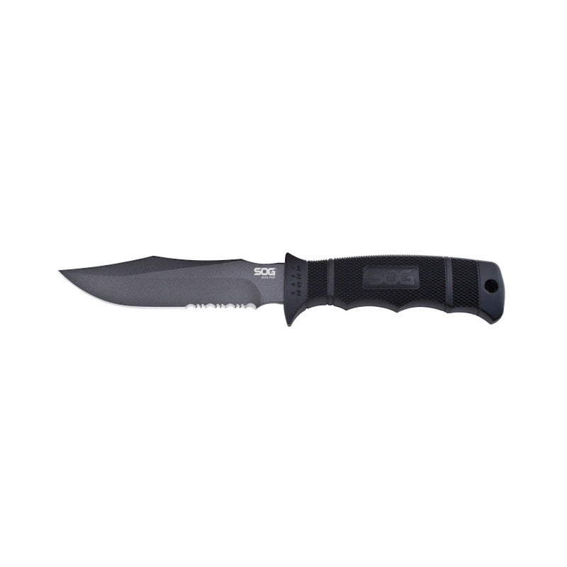 SOG Seal Pup Serrated Fixed Blade Knife with Kydex Sheath