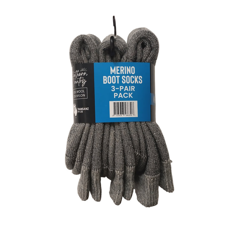 Southern Country Merino Boot Socks 3 Pack