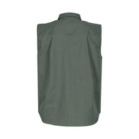 Spika Mens GO Sleeveless Work Shirt (Washed Green)