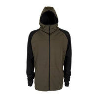 Green and black hooded Spika jacket