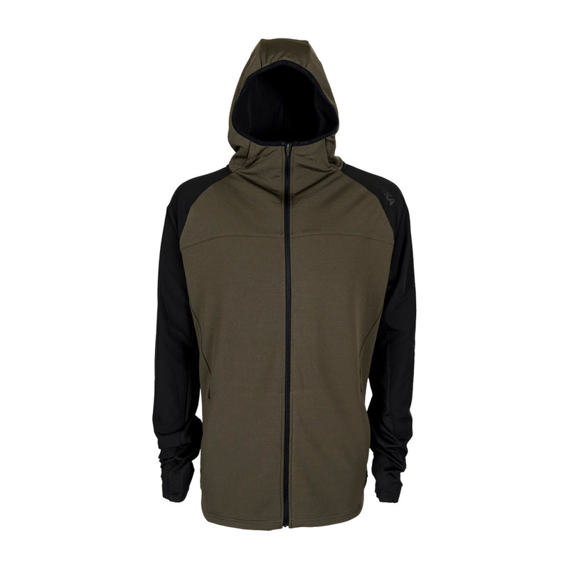 Green and black hooded Spika jacket
