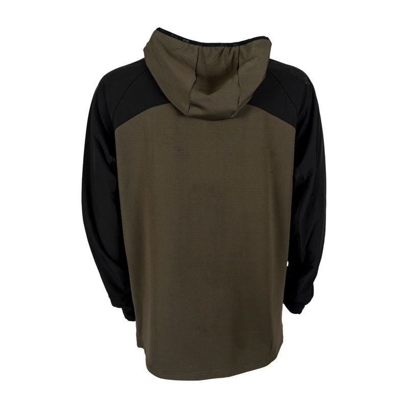 Back view of a Spika jacket with a hood