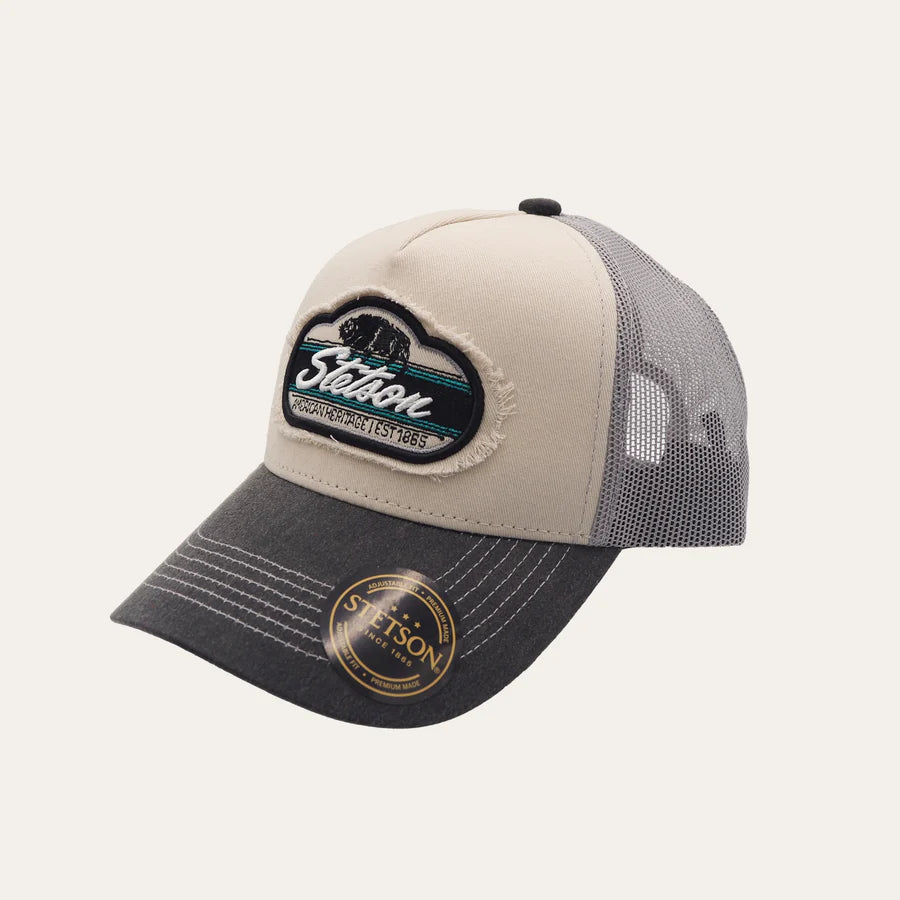 Stetson Bison Trucker Cap (Grey)