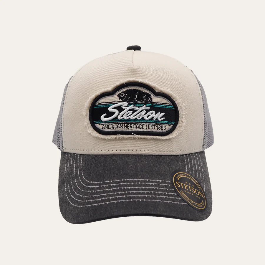 Stetson Bison Trucker Cap (Grey)