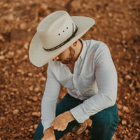Stetson Square Straw Hat