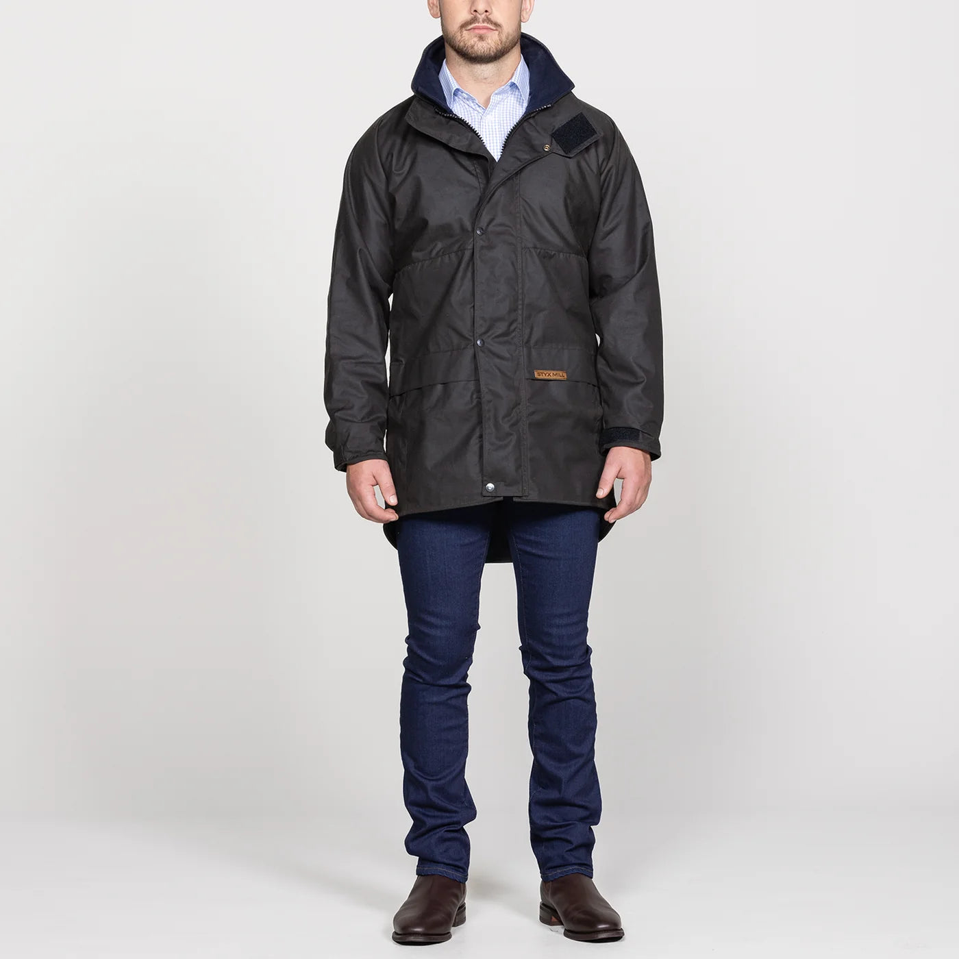 Styx Mill Oilskin Wool Lined Pursuits Coat