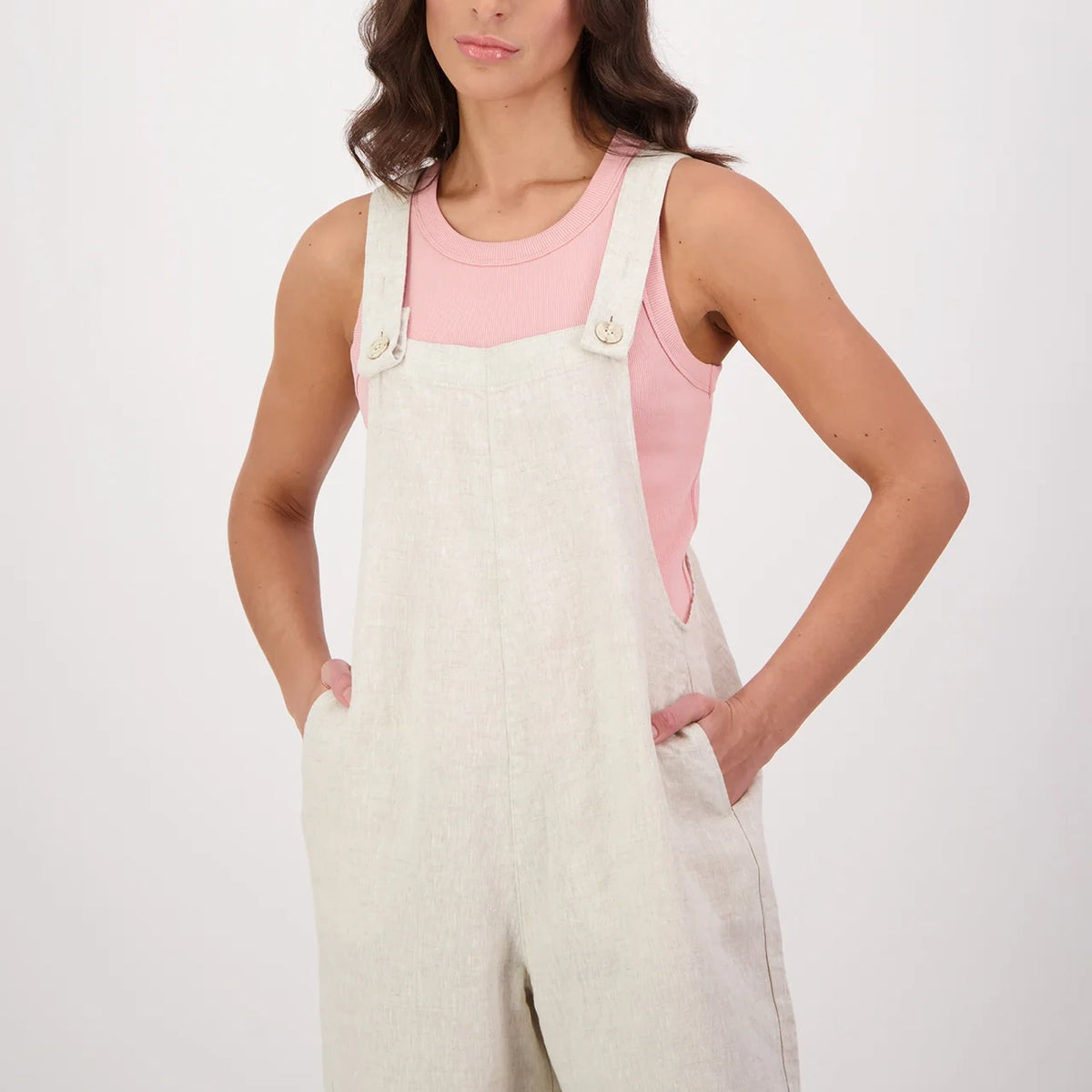 Swanndri Womens Julia Linen Dungarees