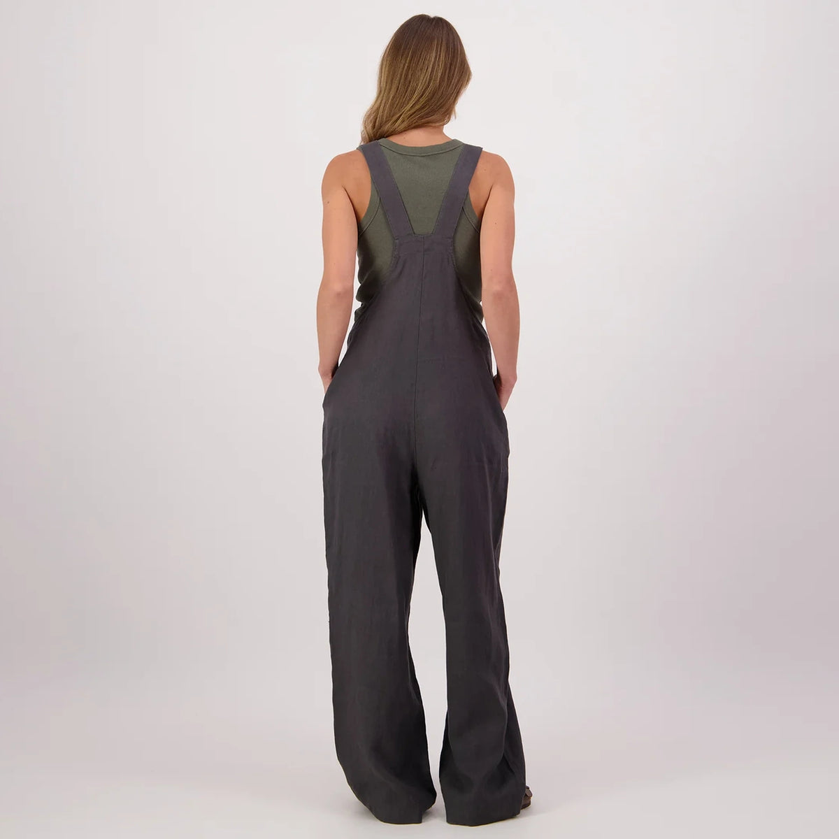 Swanndri Womens Julia Linen Dungarees