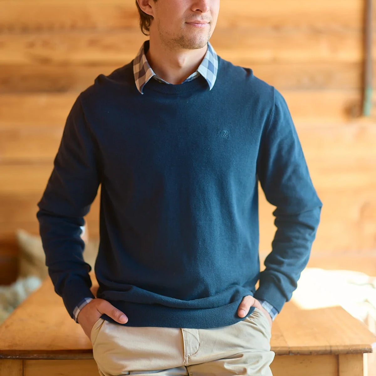 Swanndri Mens Fundamentals Knit Crew