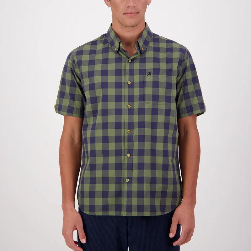 Swanndri Rings Beach Short Sleeve Cotton Shirt