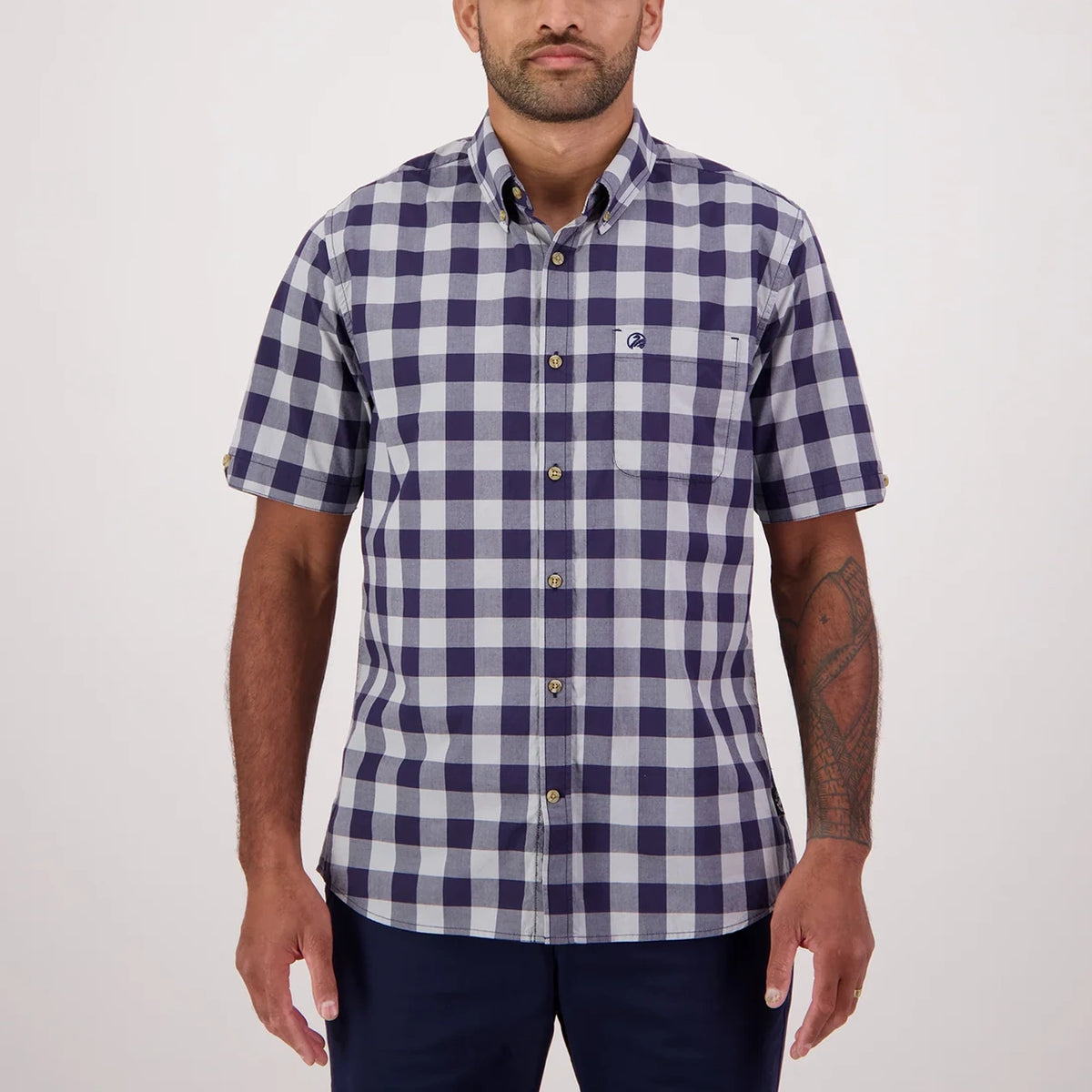 Swanndri Rings Beach Short Sleeve Cotton Shirt