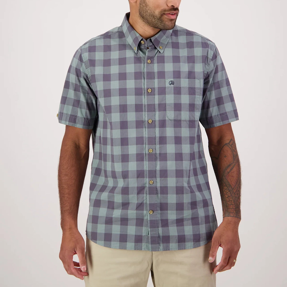Swanndri Rings Beach Short Sleeve Cotton Shirt