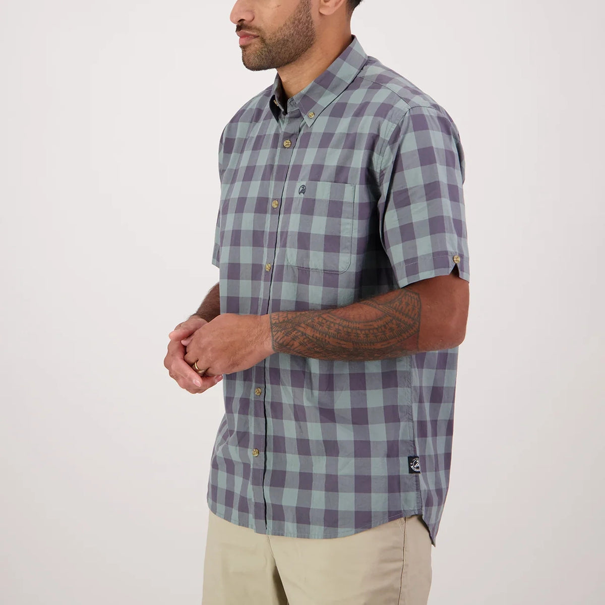 Swanndri Rings Beach Short Sleeve Cotton Shirt