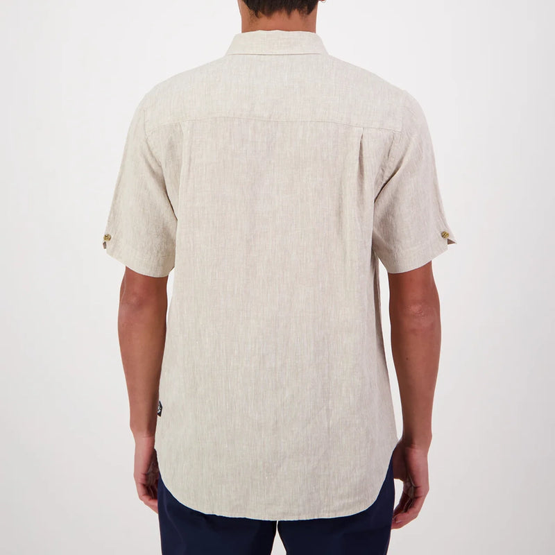 Swanndri Mens Humber Short Sleeve Linen Shirt