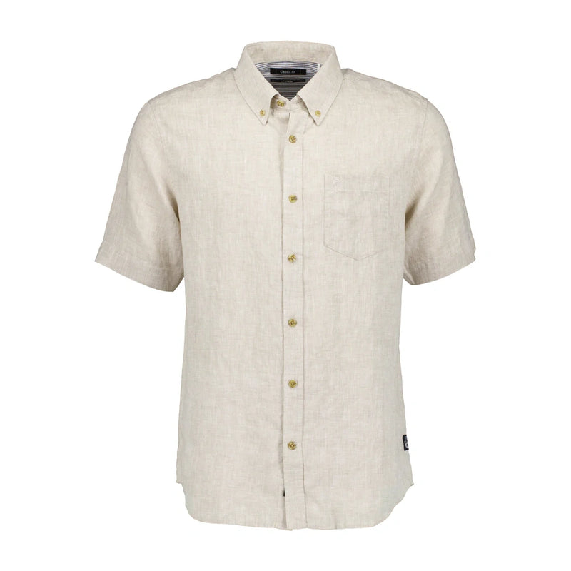 Swanndri Mens Humber Short Sleeve Linen Shirt