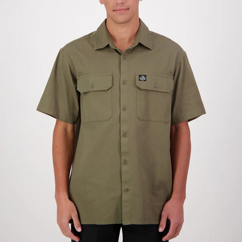 Swanndri Mens Fundamentals Short Sleeve Work Shirt