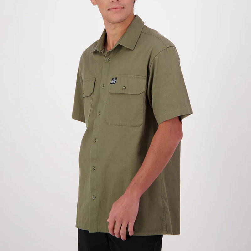 Swanndri Mens Fundamentals Short Sleeve Work Shirt