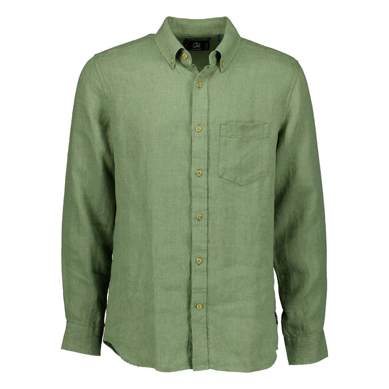 Swanndri Mens Puhoi Linen Long Sleeve Shirt