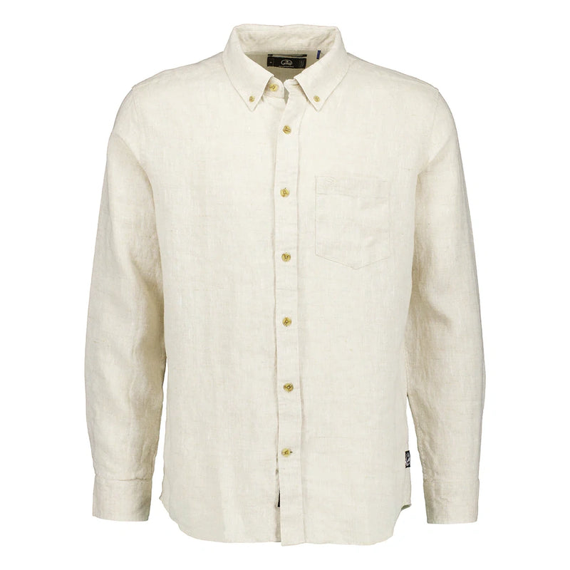 Swanndri Mens Puhoi Linen Long Sleeve Shirt