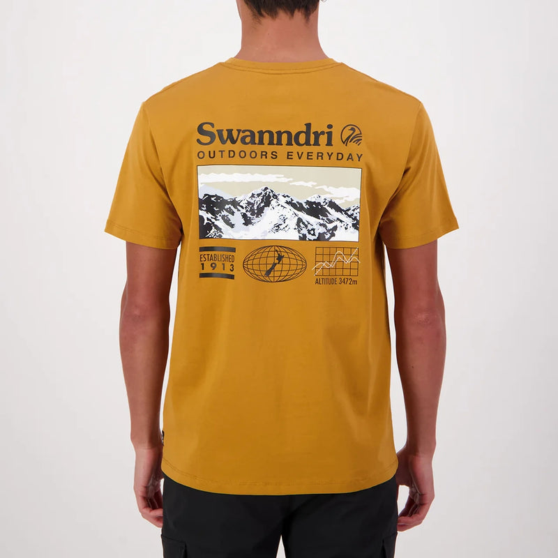 Swanndri Mens Southern Alps Printed T-Shirt