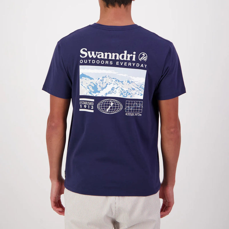 Swanndri Mens Southern Alps Printed T-Shirt